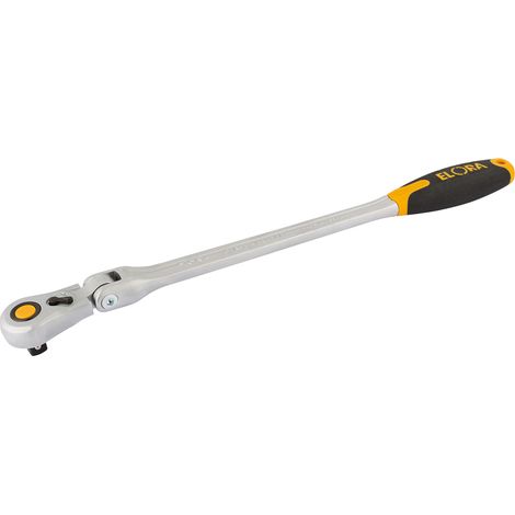 Draper 430mm (17-inch) 1/2" Square Drive Elora Quick Release Soft Grip Ratchet with Flexible Head and Extra Long Handle (Model 58752) (1/5)