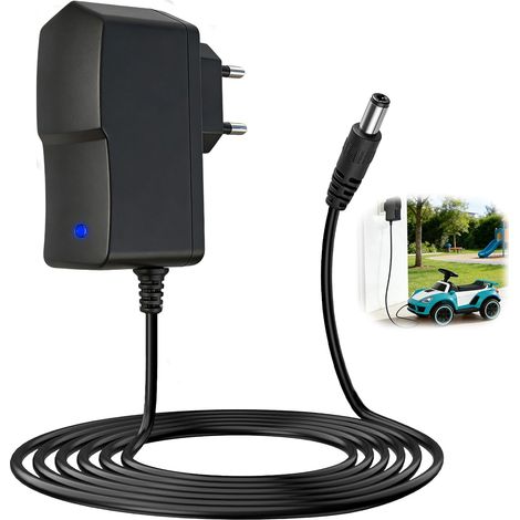 6V 1A Chargeur de Batterie pour Ride on Toys Bloc d'alimentation pour Enfants Moto Voiture Électrique Véhicule à Quatre Roues SUV ATV 6V Adaptateur Connecteur 5,5 mm x 2,1mm 1M Cable (1/5)