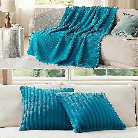 Couverture polaire et housses de coussins Tahitian Teal Tahitian Tealjricji814 (1/2)