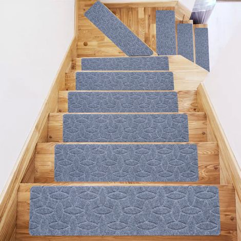 Tapis Pour Escaliers - Tapis Non Glissant En Polyester - Pour Intérieur - Lavable En Machine - 1 Pièce (1/5)