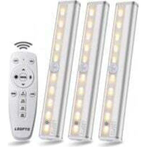 3er-Pack kabellose LED-Leuchten mit Fernbedienung – für Schlafzimmer, Kleiderschränke, Vitrinen, keine Verkabelung erforderlich (1/5)
