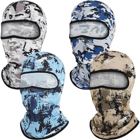 Lot de 4 masques de cyclisme d'extérieur, bonnets coupe-vent et de protection solaire pour le vélo et le sport.