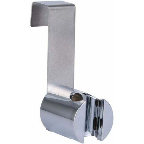 Shower Head Holder, Hand Shower Bracket, Stainless Steel + ABS, Strong Adjustable, Replacement Part for Shower and Bidet Sprayer (1/5)