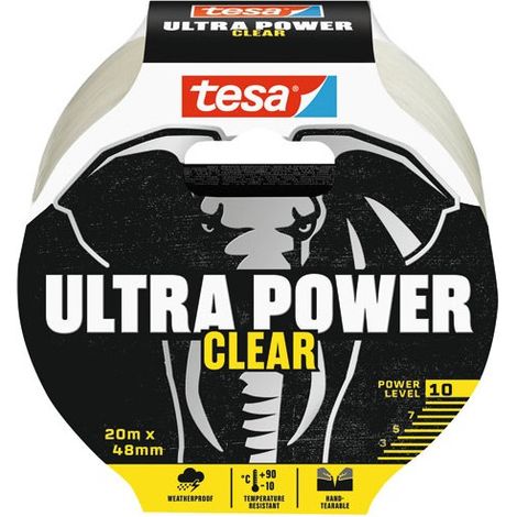 Cinta adhesiva transparente Tesa Ultra Power Clear 48 mm x 20 m (1/3)