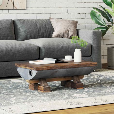 vidaXL  Coffee Table  Natural 90 x 50 x 35 cm Wood