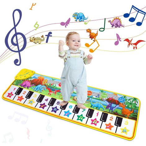 1 tapis musical éducatif, 8 instruments intégrés, mode enregistrement et accompagnement, 100 × 36 cm, pour enfants à partir de 3 ans (1/5)