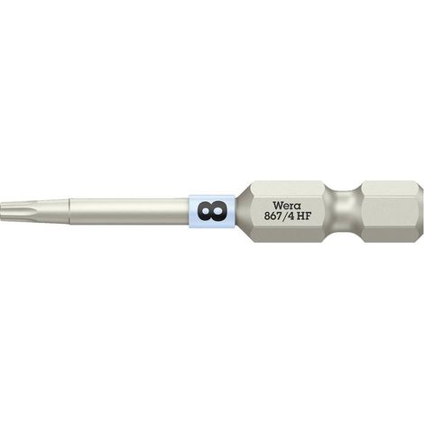 Punta Wera da 1/4" DIN 3126 E6.3 T8x50mm resistente con funzione di bloccaggio (1/5)