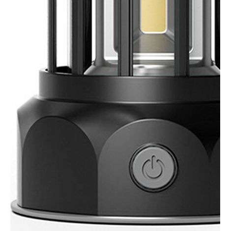 Lampe de camping COB rétro en ABS chromé et fer, portable, idéale pour la pêche en extérieur (1/5)