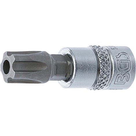 Punta de vaso entrada 6,3 mm (1/4") T-Star (para Torx Plus) con perforación TS50 (1/2)