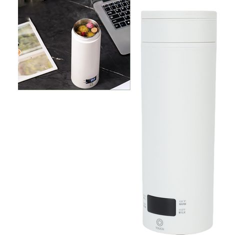 Hervidor eléctrico de viaje (450 ml), 4 ajustes de temperatura, acero inoxidable 316, enchufe estadounidense. (1/5)