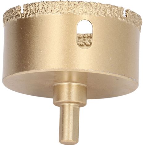 70-mm-Diamant-Lochsäge aus Kohlenstoffstahl für Porzellan- und Glasfliesen, Dreikant-Kernbohrer (1/5)