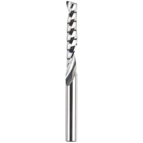 Forêts carbure en spirale - Coupe à double sens - Dimensions : 3,175 x 22 mm - Pour fraises à bois à compression CNC - Lot de 2 pièces
