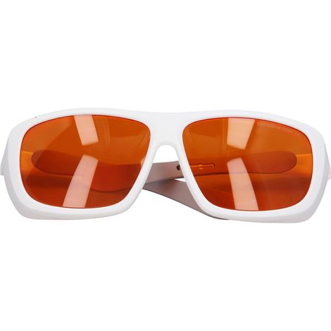 Lunettes de protection laser en plastique pour projets fibre optique, longueur d'onde 180-500nm, blanc, sécurité oculaire (1/5)
