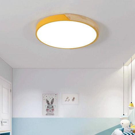 Plafonnier LED 40CM, Plafonnier en métal, Plafonnier Moderne, Lumières Décoratives Jaunes, Lumière Blanche 6000K (36W) (1/5)