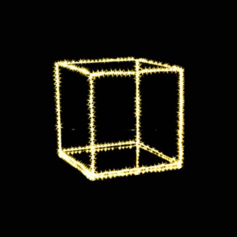 Leuchtwürfel mit klassischem Microled 45 x 45 cm (1/2)