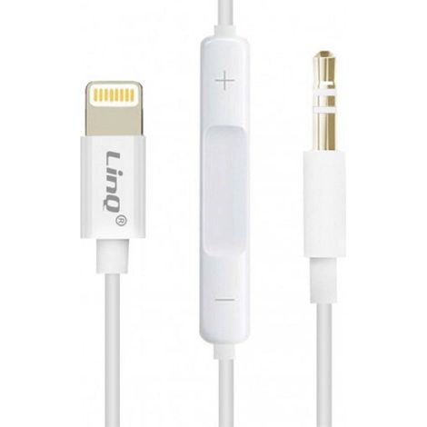 Trade Shop - Cable Adaptador De Audio De Iphone De Lightning A Aux Jack 3.5mm Macho 1mt Ip-7726 - (1/5)