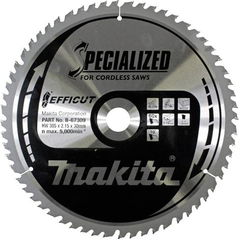 Makita B-67309 Lama circolare 305 x 30 x 2.15 mm Numero di denti: 60 1 pz.