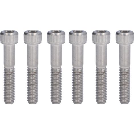Lot de 10 boulons à tête cylindrique creuse en acier inoxydable A2-70 pour machines industrielles M10x45 (1/5)