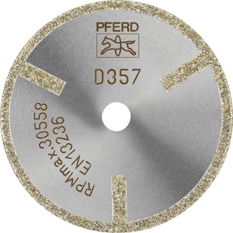 PFERD TOOLS Diamant-Trennscheibe D1A1R 50x2,0x10,0mm D357 (grob) mit Schutzsegment für GFK/CFK (1/2)