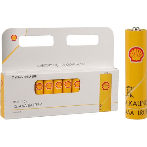 Batterie Alcaline Mini Stilo "AAA" confezione da 12 pile 1.5 v (1/2)