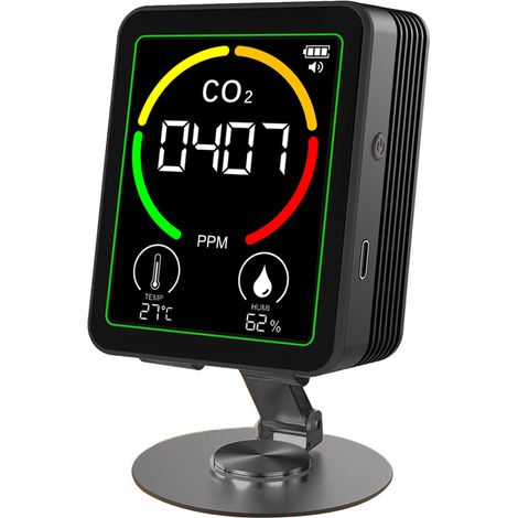 3-in-1 CO2-Tester: Temperatur-, Feuchtigkeits- und CO2-Tester für Klimaanlagen