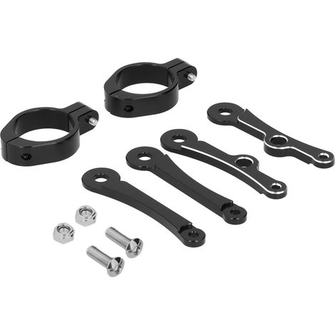 Support de phare de moto en aluminium CNC, fixation pour phare avant sur tube de fourche de 1,5 ou 1,6 pouce (1/5)