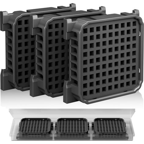 Lot de 3 filtres à charbon actif Fresh Air pour Liebherr réfrigérateurr, compatibles avec 9096989, 988246000, 988246001, 9882429, 9882460, remplace 7440021-00 (1/5)
