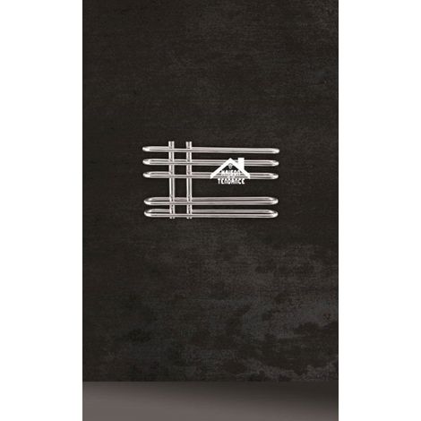 Radiateur sèche-serviette design vertical DORA 70x40 cm en chrome