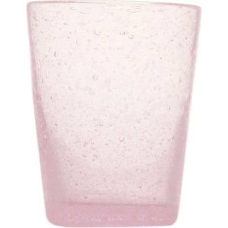 Zani Serafino Bicchiere Acqua Rosa in Pasta di Vetro