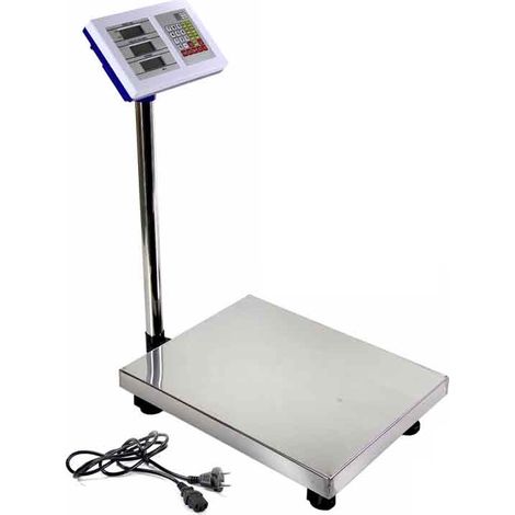 BILANCIA INDUSTRIALE PROFESSIONALE CON COLONNA PORTATA MASSIMA 300 KG