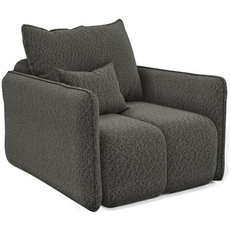 Sessel Designersessel MORGANO Stoff Abriamo Graphit (1/3)