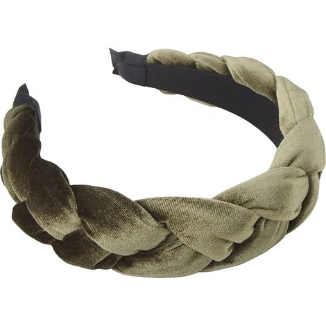 Diademas para mujer, de terciopelo, trenzadas, diademas, moda, cinta para el cabello, cruzadas, accesorios para el cabello (1/5)