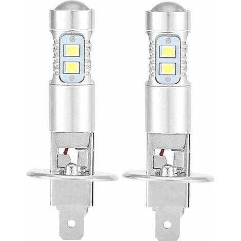 – Ampoules H1 6000K Ultra White 100W – Luminosité 1800LM – Installation facile – Économie d'énergie pour feux de croisement (1/5)