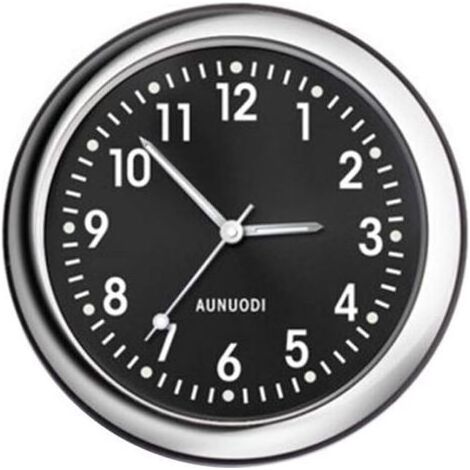 Horloge pour Voiture, Autocollant Rond d'horloge analogique de Quartz de Tableau de Bord de Voiture, Mini horloges Lumineuses de Quartz décoration, Voiture Ornements Tableau de Bord décoration (1/5)