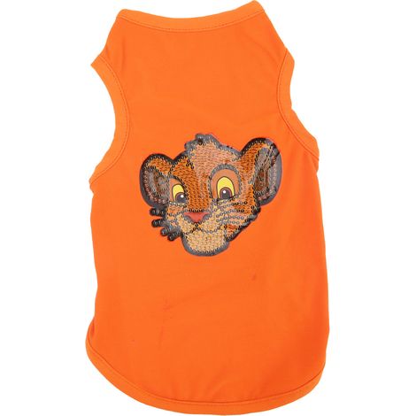 Vêtements pour chiens en coton avec outils de peinture diamant en résine à faire soi-même pour chiots - Orange M (1/5)