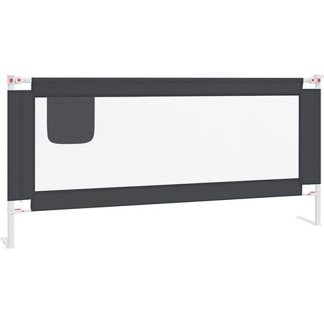 Maison Exclusive - Kleinkind-Bettschutzgitter Dunkelgrau 200x25 c