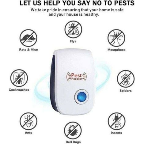6pcs répulsif ultrasons – Nosheir – 25-65kHz anti-souris cafards – pour maison cuisine (1/3)