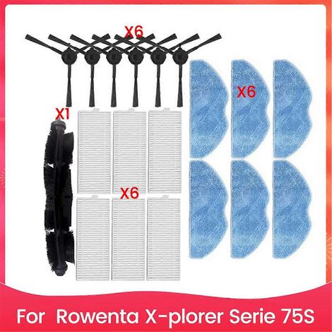 Kit filtre et brosse pour aspirateur Rowenta X Plomer série 75S (1/5)