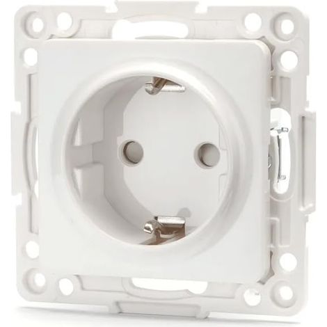 Interrupteur unipolaire blanc, fabriqué en Allemagne, idéal pour les circuits simples, s'adapte à diverses configurations et garantit des installations électriques efficaces et faciles à utiliser.