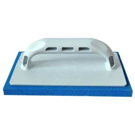 1PZ FRATTAZZO IN GOMMA MANICO IN PLASTICA Col. Blu (a grana fine) cm. 10x24 (1/2)