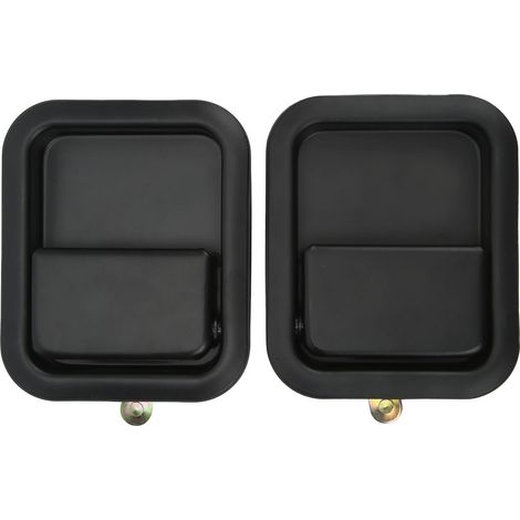 Maniglia esterna per portiera Jeep Wrangler 91-06, set da 2 pezzi in metallo nero, conforme al codice OE 55176382ae/55176383ae (1/5)
