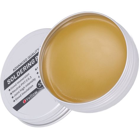 Pâte jaune, flux basse température sans nettoyage, pâte à braser à base de colophane, 55 g (1/5)