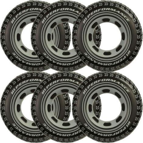 Bouées gonflables géantes Intex de 91 cm pour piscine/lac/océan (paquet de 6) (1/2)