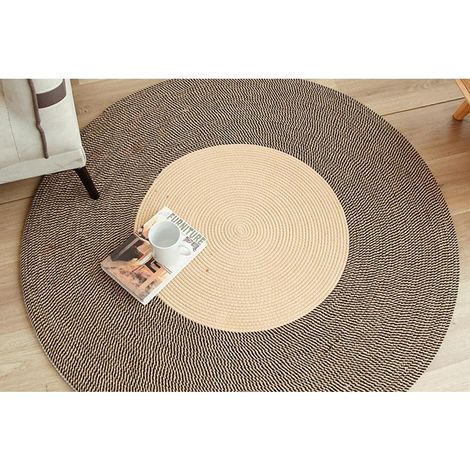 Tapis tressé - Couleur café 45 x 45 cm (1/2)