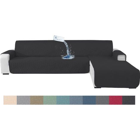 1 Housse Canapé D'angle, Antidérapant, Imperméable, Polyester, 4 Places, Salon
