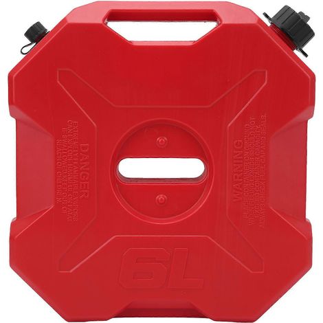 Großer, tragbarer und robuster roter Kraftstoff-/Benzintank für Autos, Motorräder, SSVs, Quads und Geländefahrzeuge (ohne Ständer). (1/5)