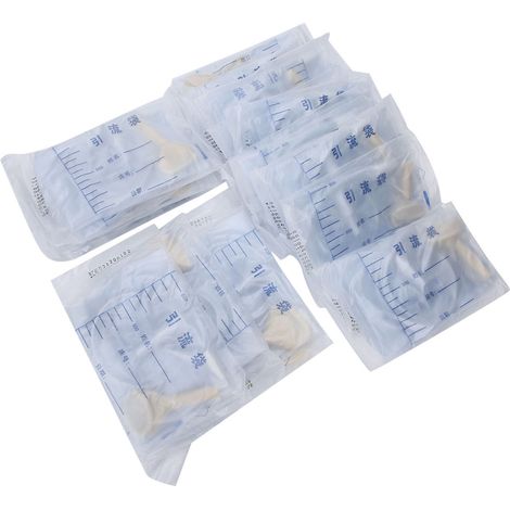 Lot de 25 poches de recueil d'urine jetables pour hommes, à usage domestique, 1000 ml (1/5)