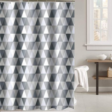Rideau Douche Triangle 200x200cm Polyester (1/5)