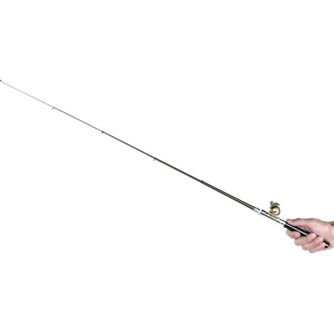 Ensemble de Canne à Pêche Portable en Aluminium Léger avec Moulinet