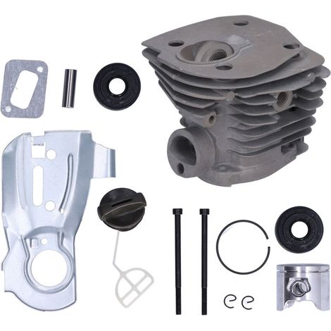 Kit de Joint de Soupape et de Piston 44mm pour Tronçonneuse Compatible avec Modèles 340 350 - Pièce de Remplacement KZQ